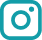 Instagram logo in blue and white with a glossy effect.